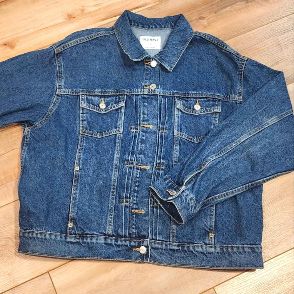 XL Old Navy Blue Denim Jacket
